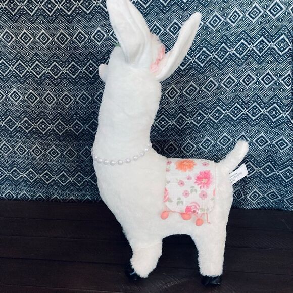 Plush Spring Llama Alpaca Stuffed Animal Decor Statue - Picture 3 of 8